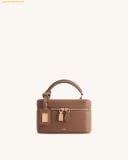  Túi Cốp Đeo Chéo JW PEI Cleo Box Shape Top Handle Bag - Brown 