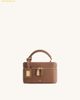  Túi Cốp Đeo Chéo JW PEI Cleo Box Shape Top Handle Bag - Brown 