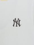  Áo Phông MLB Basic Small Logo Semi-Oversized Short Sleeve T-shirt New York Yankees White 3ATSB8063-50WHS 