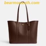  Túi Tote Coach Legacy Pebbled Leather Tote Màu Nâu 