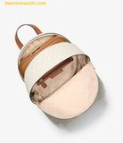  Balo Michael Kors Mk Sally Medium 2-In-1 Logo Backpack 30S3GYDB6B Trắng Logo 