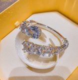  Vòng Tay Swarovski Matrix cuff Mixed cuts, White, Rhodium plated 5692527 