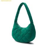  Túi Đeo Vai MLB Quilted Hobo Bag Medium LA Dodgers L.Green 3ABQM0936-07GNL 