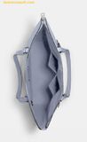  Túi Tote Coach Gallery large crossgrain leather twilight silver F79608 