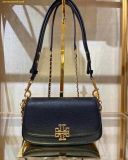  Túi Đeo Vai Tory Burch Britten Embossed Convertible Crossbody Bag Black 