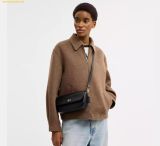  Túi Đeo Vai Coach Brook Flap Chain Bag CAN90 Black 