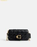  Túi Đeo Vai Coach Tabby Chain Crossbody Bag 19 With Quilting Black CBH23 