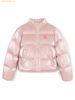 Áo Khoác Phao MLB Women's Crop Metallic Glossy Curved Padded NY (Mg.Pink) 3FDJB2346-50PKM Hồng
