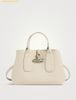  Túi Đeo Chéo Longchamp Roseau S Handbag In Cowhide Leather With Silver Metallic Hardware Paper 