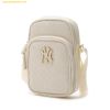 Túi Đeo Chéo MLB PU Diamond Monogram New York Yankees 7ACRMDD4N-50CRS Màu Trắng Kem