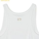  Áo Ba Lỗ MLB Women's Varsity Slim Fit Crop Top with Golgi Nashville NY (White) 3FTKV0243-50WHS 