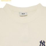  Áo Phông MLB Classic Monogram Big Luxe Short Sleeve T-Shirt NY (D.Cream) 3ATSM0334-50CRD 