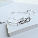  Vòng Tay Swarovski Crystal Infinity Bangle Bracelet, Rhodium Plated, Cubic Zirconia 5520584 