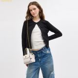  Túi Đeo Chéo Coach Safari Tote Bag CW643 Chalk 