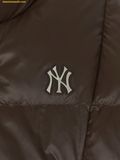 Áo Khoác Phao MLB Women's Crop Curve Padding New York Yankees - Nâu 