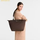  Túi Xách Longchamp Le Pliage Green L Tote bag Mocha 