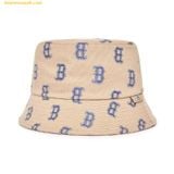  Mũ Bucket MLB Bic Classic Monogram Bucket Hat Boston Red Sox 