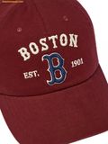  Mũ Lưỡi Trai MLB Cooperstown Patch Unstructured Ball Cap Boston Red Sox - 3ACPB105N-43WID - Đỏ Đô 