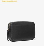  Túi Đeo Chéo Michael Kors Jet Set Large Saffiano Leather Crossbody Bag Black 35S1GTTC7L 