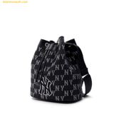  Túi Đeo Chéo MLB Classic Monogram Bucket Bag - New York Yankees Black 