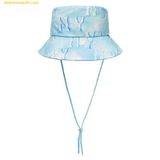  Mũ Bucket MLB Water Monogram Bucket Hat NY (Aquablue) 3AHTM0733-50ABS Xanh 