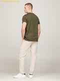  Áo Phong Tommy Hilfiger Logo Embroidery Slim T-Shirt Aegean Sea 