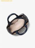  Túi Đeo Chéo Michael Kors Reed Small Pebbled Leather Satchel Navy 