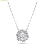  Dây Chuyền Swarovski Idyllia pendant Mixed cuts, Flower, Blue, Rhodium plated 5680013 