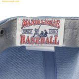  Mũ Lưỡi Trai MLB Culsive Lettering Denim Unstructured Ball Cap NY (L.Blue) 3ACPVD14N-50BLL 
