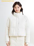  Áo Khoác Phao WHOAU (SAPO) Pastel Puffer SPJPE4TG01 Trắng Kem 