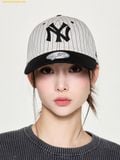  Mũ Lưỡi Trai MLB Signature Stripe Unstructured Ball Cap New York Yankees 3ACPB255N-50BKS - Đen 