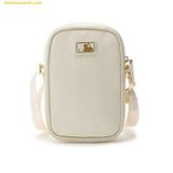  Túi Đeo Chéo MLB PU Diamond Monogram New York Yankees 7ACRMDD4N-50CRS Màu Trắng Kem 
