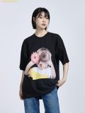  Áo Phông ADLV Baby Face Short Sleeve t-Shirt Donuts 1 Đen 