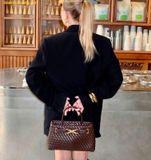  Túi Đeo Vai JW Pei Elora Woven Tote Bag - Nâu Đậm 