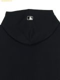  Áo Hoodie Zip MLB Sporty Varsity Shoulder Contrast Hooded Zip-Up NY (Black) 3ATRV0144-50BKS 