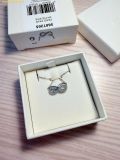  Dây Chuyền Swarovski Hyperbola Pendant Pavé, Infinity, White, Rhodium Plated 5689674 