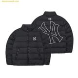  Áo Khoác Phao MLB Basic Mega Logo Short Padding NY 3ADJB0726-50BKS Đen 