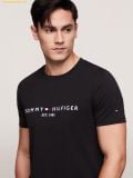  Áo Phong Tommy Hilfiger Cotton Crew Neck Logo T-Shirt Black 