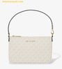  Túi Đeo Vai Michael Kors Jet Set Small Signature Logo Convertible Wristlet 35T4GTVW5V Trắng Logo 