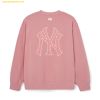 Áo Sweater MLB Long Sleeve University T-shirt Monogram Series New York Yankees 3AMTM0444-50PKM Hồng