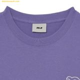 Áo Phông MLB Basic Mega Logo Overfit Short Sleeve T-Shirt BOS (D.Lavender) 3ATSB0433-43LDD 