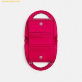  Túi Đeo Chéo Mini Coach Top Handle Card Case CT879, Hồng 