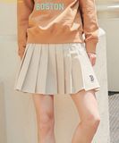  Chân Váy MLB Women's Classic Sports Pleated Skirt BOS (L.Beige) 3FSKG0134-43BGL 