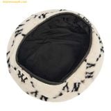  Mũ Nồi MLB Dia Monogram Fur Beret New Yankees 3ACBMF126-50CRS - Màu Trắng 