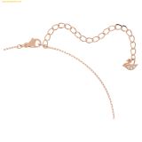  Bộ Trang Sức Dây Chuyền Và Bông Tai Swarovski Stilla Attract set Round cut, White, Rose gold-tone plated 5616233 