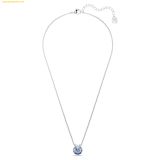  Dây Chuyền Swarovski Bella V pendant Round cut, Blue, Rhodium plated 5734232 