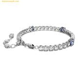 Vòng Tay Swarovski Matrix Tennis Bracelet Mixed Cuts, Rhodium Plated 5666426 - Bạc 