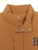  Áo Ghile Phao MLB Mega Logo Heavyweight Padded Vest BOS (Camel) Nâu 