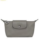 Túi Longchamp Le Pliage Xtra Pouch Turtledove - Leather Màu Xám 