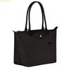  Túi Tote Longchamp Le Pliage Original Size M Tote bag Black Noir Green - Recycled canvas Đen 